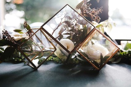 Modern wedding florals