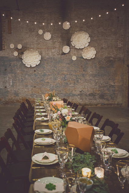 Whimsical wedding tablescape