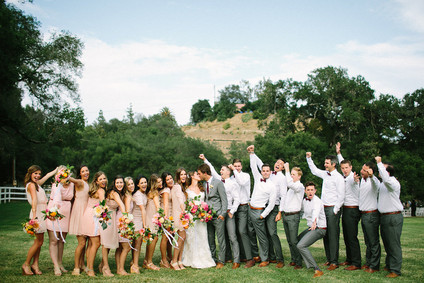 Wedding party portrait