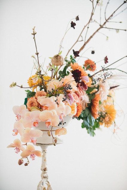 Organic wedding florals