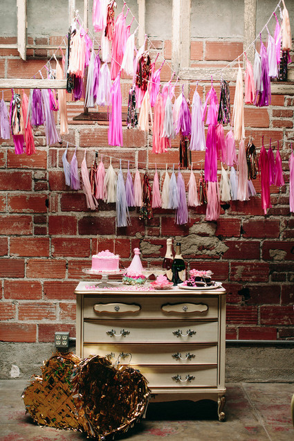 Valentine's Day party dessert table