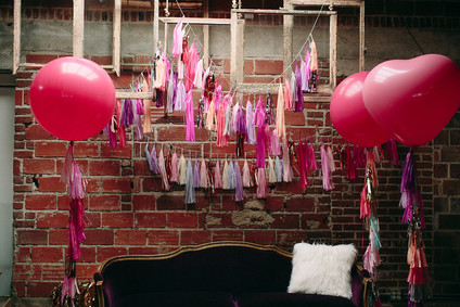 Girly Valentine's Day party decor