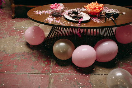 Girly Valentine's Day party decor