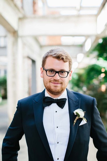 Groom in a tux