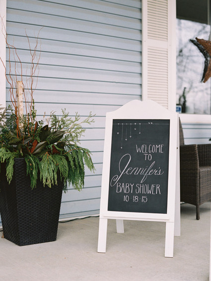 feminine winter baby shower Inspiration