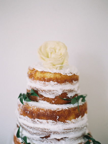 floral naked cake