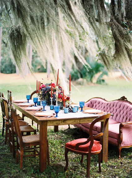 Winter wedding tablescape