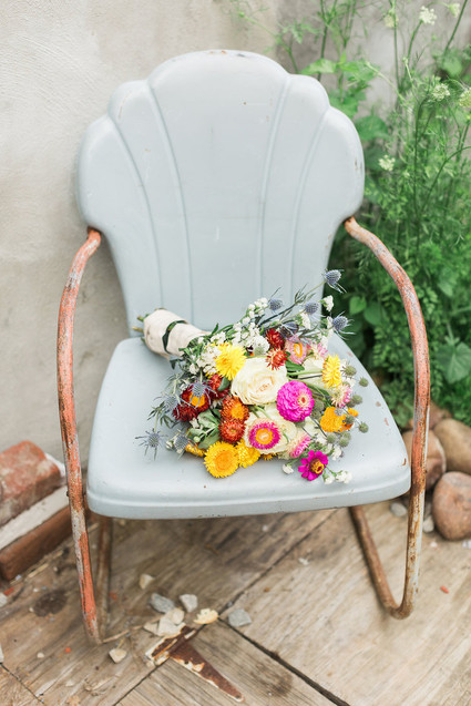 DIY summer bridal bouquet