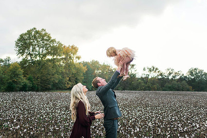 Cotton field family photos