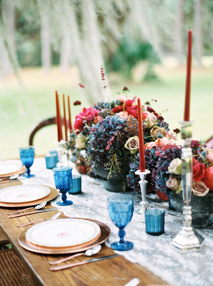 Jewel toned wedding inspiration Inspiration