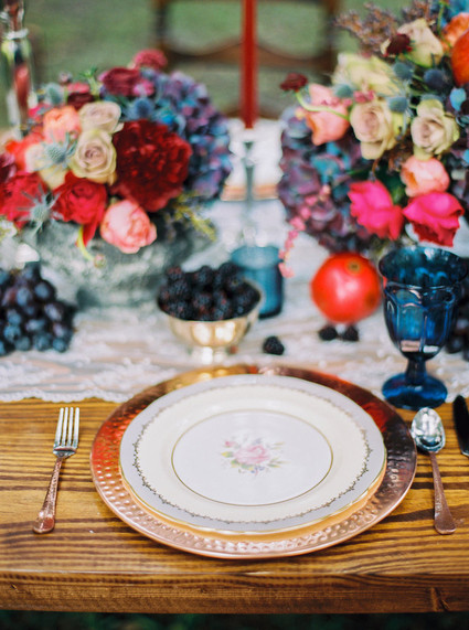 Jewel toned wedding inspiration Inspiration