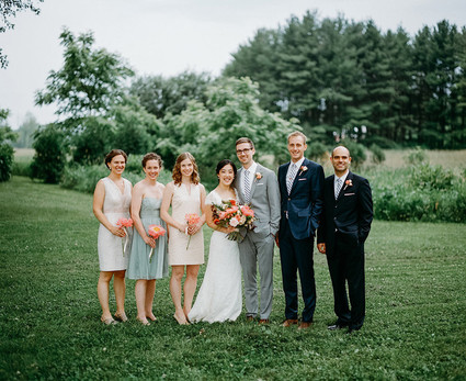 Wedding party portrait