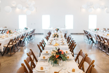 Vintage barn wedding reception