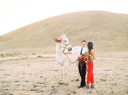 Fall wedding portrait