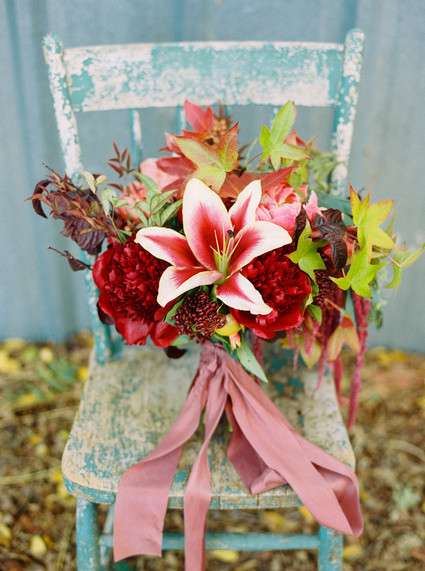 Fall bridal bouquet