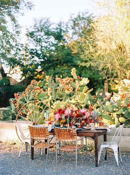 Fall wedding tablescape