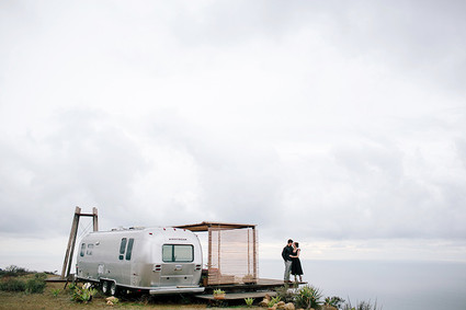 Malibu airstream engagement session Inspiration