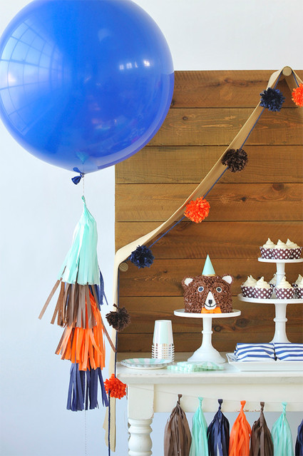 Woodsy first birthday party from Happy Wish Co