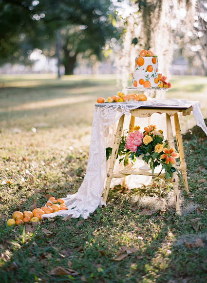 Citrus wedding cake Inspiration