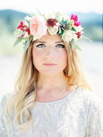 Bohemian floral crown