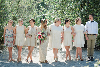 Wedding party portrait