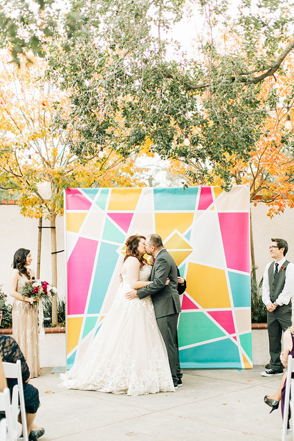 Colorful wedding ceremony