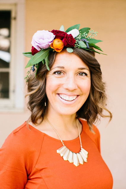 Bridesmaid's flower crown