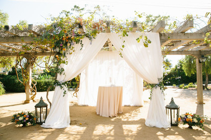Spanish style wedding altar
