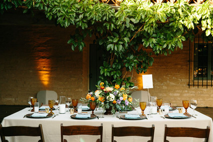 Spanish style wedding tablescape