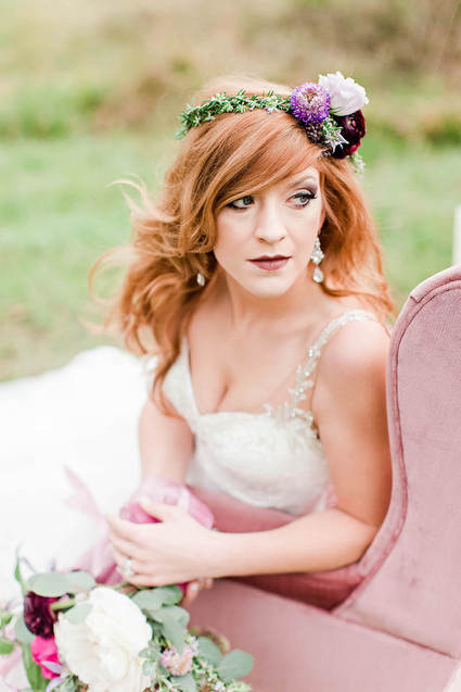 Bridal flower crown