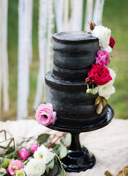 Black wedding cakes