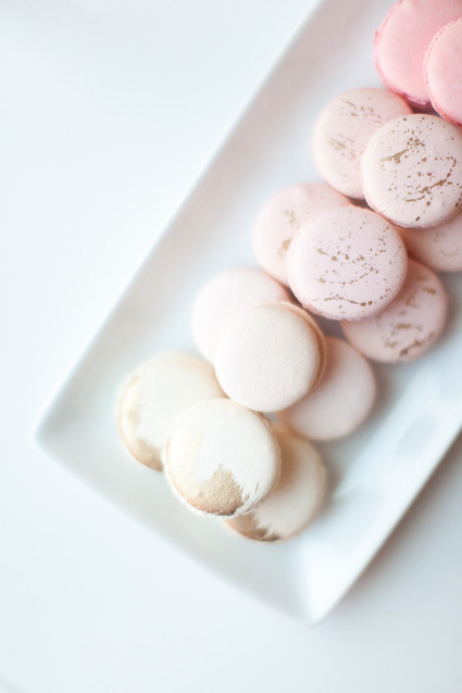 ombre pink macarons