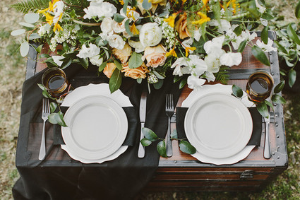 Gold and black wedding ideas