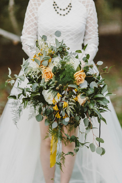 Edgy fall elopement inspiration