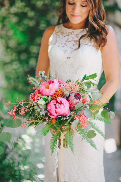 Pink peony bouquet