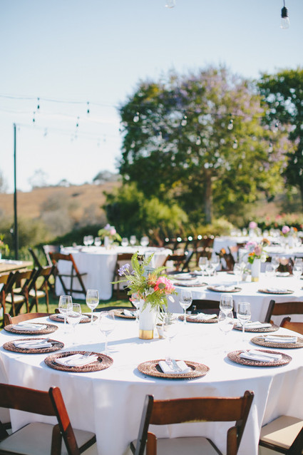 California summer wedding