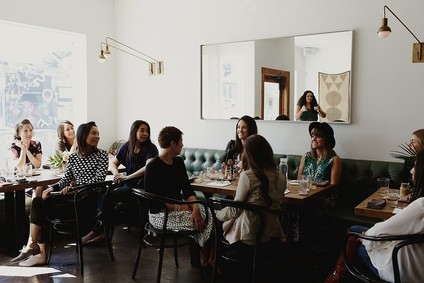 Justina Blakenly for Wedding Paper Diva's launch party