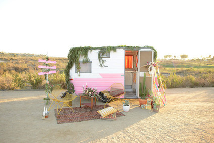 bohemian vintage camper party