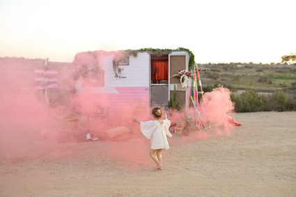 bohemian vintage camper party