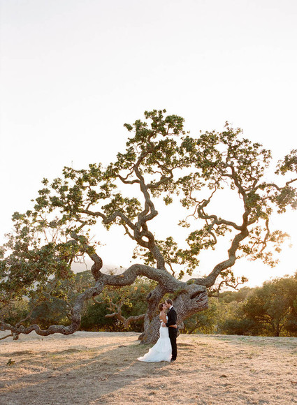 Romantic wedding portrait