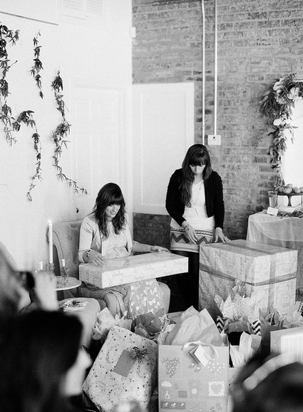 Romantic winter baby shower