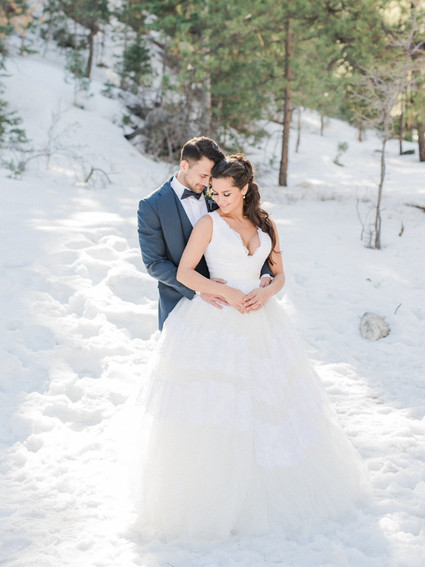 Wintery blues wedding inspiration
