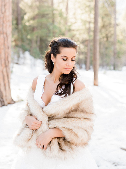 Vintage fur shrug