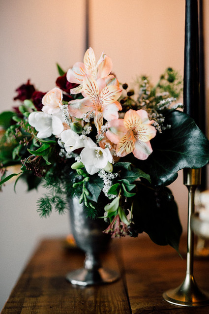 Winter wedding florals
