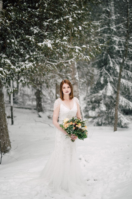 Vintage winter wedding inspiration