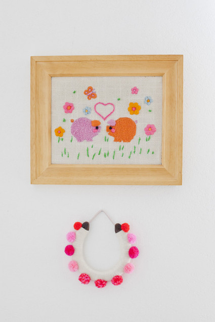Modern folk art nursery design Inspiration