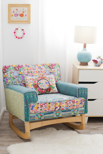 Modern folk art nursery design Inspiration