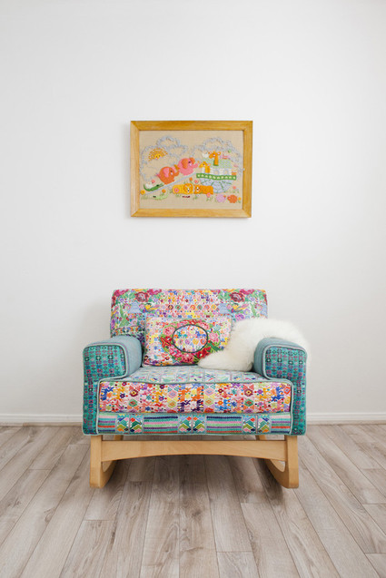 Modern folk art nursery design