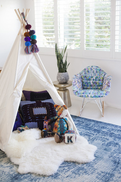 Modern folk art nursery design