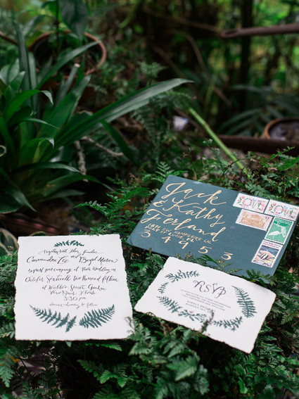 Garden wedding invitations